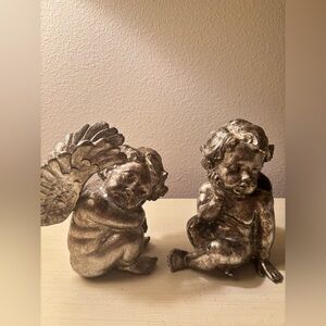 Metallic angel figurines Cute for Valentines Day ❤️